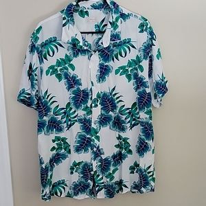 Mens Hawaiian Button Up
